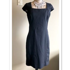 Banana republic cap sleeve fitted dress LBD